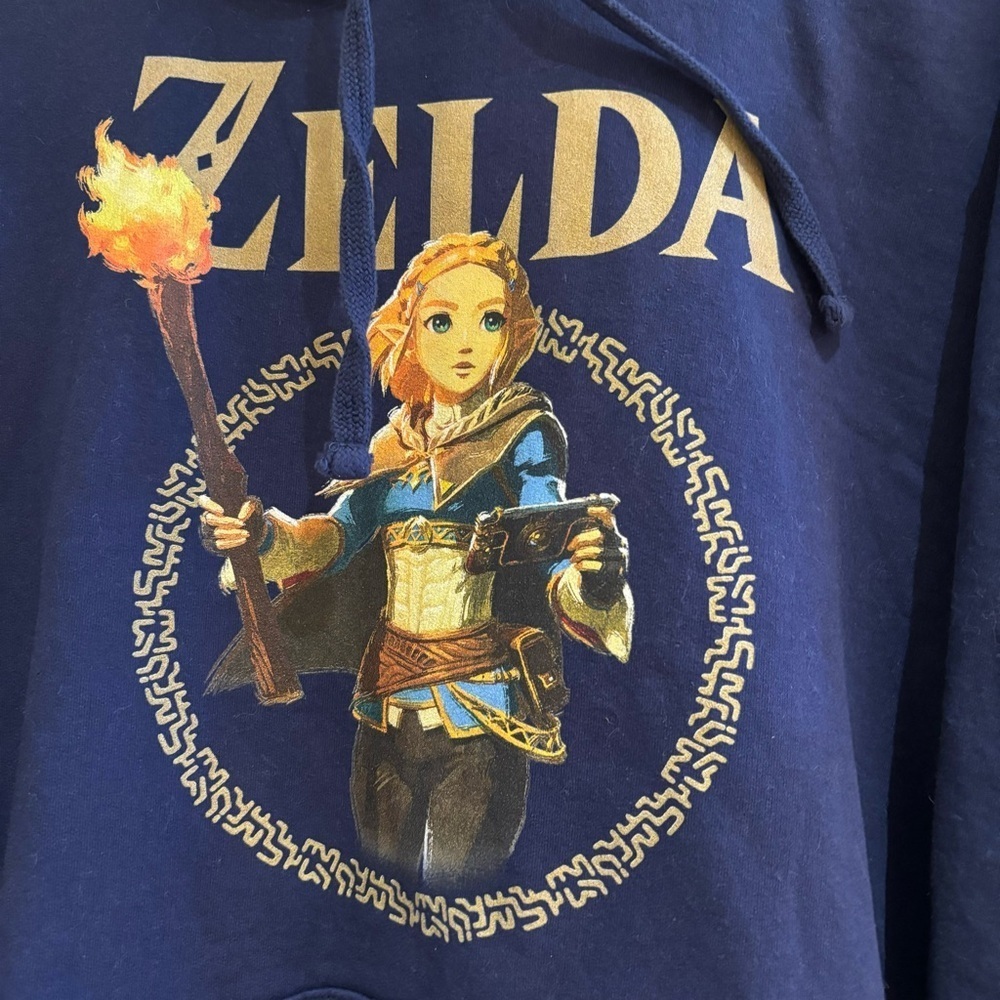 Zelda Graphic Hoodie in Navy